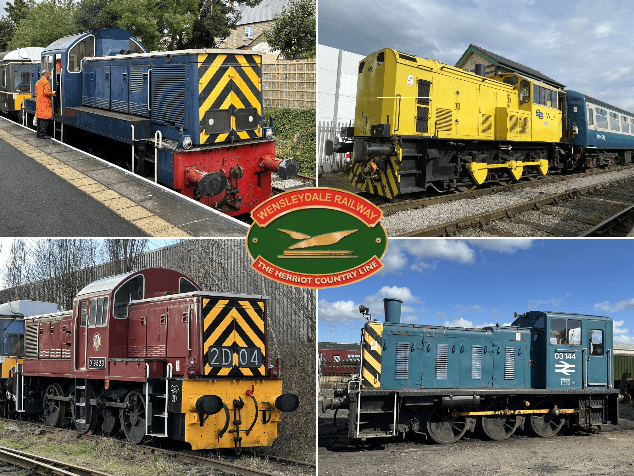 Industrial diesel locomotives event returns to Wensleydale Railway at the end of August. 4 industrial-diesel-weekend-2025-min